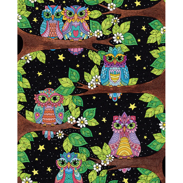 Angelea Van Dam: Night Owls Floor Puzzle