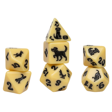 Animal Dice Set: Golden Pup (PRE-ORDER) - Thirsty Meeples