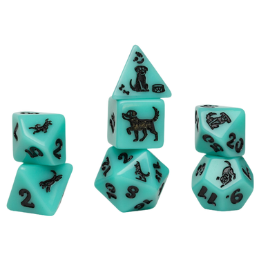 Animal Dice Set: Seafoam Shepherd (PRE-ORDER) - Thirsty Meeples