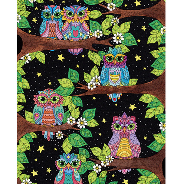 Angelea Van Dam: Night Owls Floor Puzzle - Thirsty Meeples