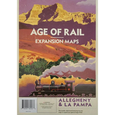 Age of Rail: Allegheny & La Pampa Expansion Maps - Thirsty Meeples