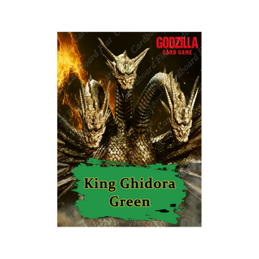 Godzilla Card Game Starter Deck King Ghidorah Green box