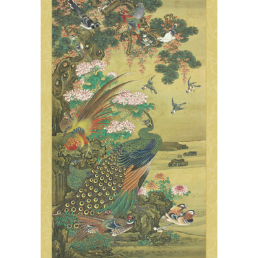 Birds & Flowers: Japanese Hanging Scroll - Thirsty Meeples