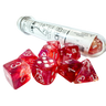 Lab Dice Set: Borealis Passion/white Luminary - Thirsty Meeples