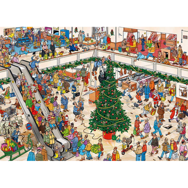 Christmas Mall jigsaw puzzle artwork