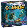 Family game Coralia by HUCH! featuring colorful ocean-themed game pieces and vibrant game board for family fun.