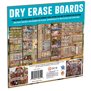Hadrian’s Wall & The Anarchy Dry Erase Boards - Thirsty Meeples
