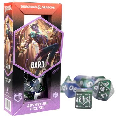 Dungeons & Dragons Adventure Dice Set - Bard (Blue/Green) - Thirsty Meeples