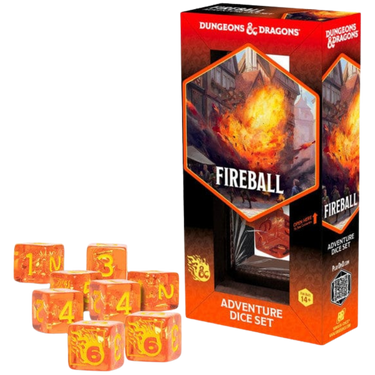 Dungeons & Dragons Adventure Dice Set - Fireball - Thirsty Meeples