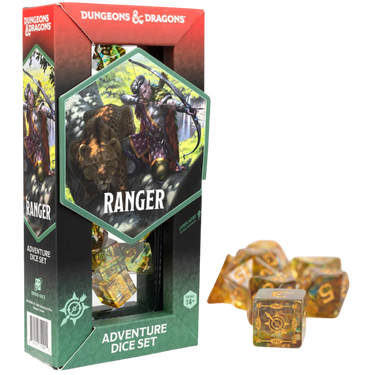 Dungeons & Dragons Adventure Dice Set - Ranger (Green/Multicolour) (PRE-ORDER) - Thirsty Meeples