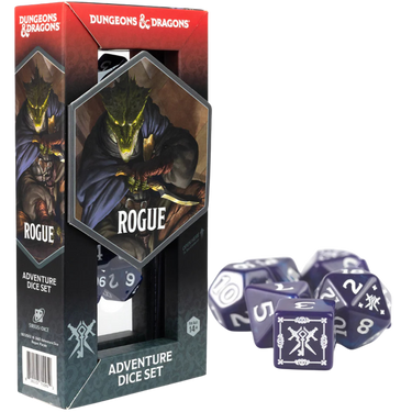 Dungeons & Dragons Adventure Dice Set - Rogue (Purple) - Thirsty Meeples