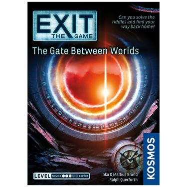Cover image of EXIT: The Gate Between Worlds family game by KOSMOS, featuring mystical artwork and game title on the box.