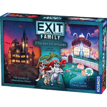 EXIT: Family - Mystery at Meanstone Manor/Caper at Candy Castle - Thirsty Meeples