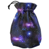 Full art Stardust dice pouch by Q Workshop, featuring colorful cosmic design and space-themed accents for tabletop gaming.