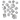 Full Pack of D6s: Pearl & Black - Thirsty Meeples