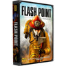 Family game box for Flash Point: Fire Rescue by Indie Boards & Cards, featuring colorful fire rescue scene artwork.