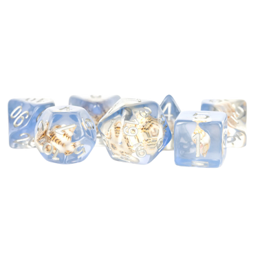 Sea Conch 16mm Resin Poly Dice Set - Thirsty Meeples