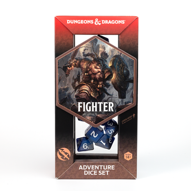 Dungeons & Dragons Adventure Dice Set - Fighter (Blue) - Thirsty Meeples