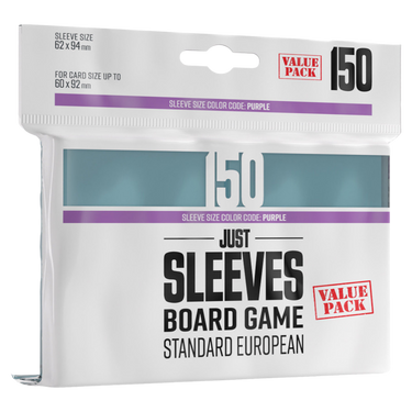 Just Sleeves: Standard European Value Pack (150) - Thirsty Meeples