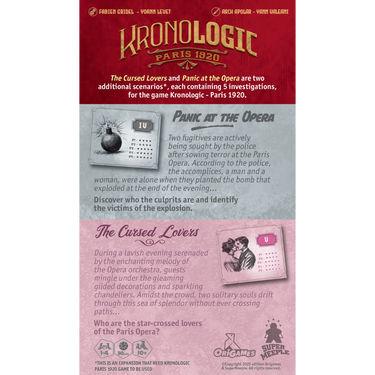 Kronologic: Paris 1920 - Panic at the Opera & The Cursed Lovers - Thirsty Meeples