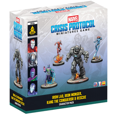 Marvel: Crisis Protocol – Iron Lad, Iron Monder, Kang The Conqueror & Rescue (PRE-ORDER) - Thirsty Meeples