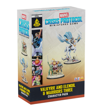 Marvel: Crisis Protocol – Valkyrie on Elendil & Warriors Three - Thirsty Meeples