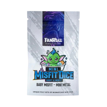 Mystery Misfit Mini Metal Polyhedral Dice Set (PRE-ORDER) - Thirsty Meeples