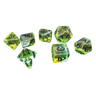 Sirius Dice Mojito Dice Set featuring green and white resin gaming dice for tabletop role-playing games and board games.