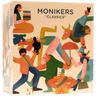 CMYK Monikers: Classics Expansion party game box with colorful artwork and game components for social gameplay
