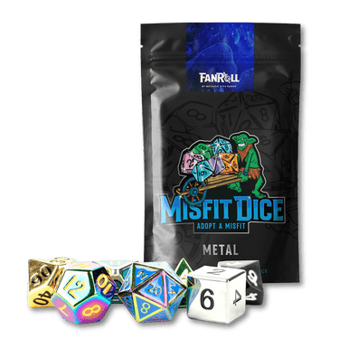 Mystery Misfit Metal Polyhedral Dice Set - Thirsty Meeples