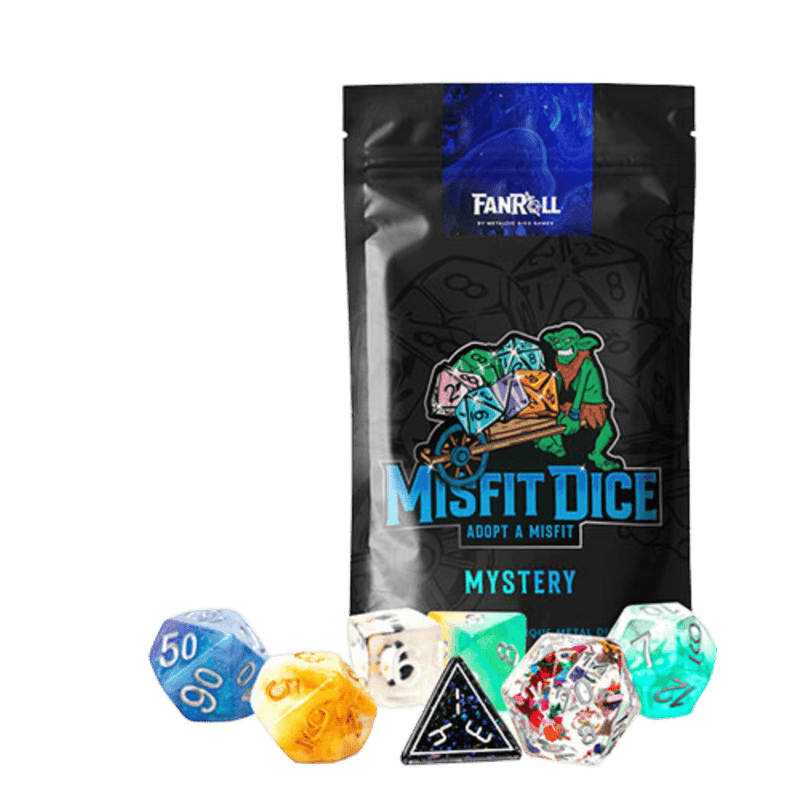 Mystery Misfit Resin Polyhedral Dice Set