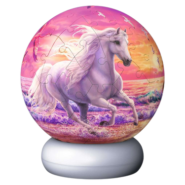Nightlight Puzzle: Horses at the Beach - Thirsty Meeples