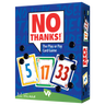 Family card game "No Thanks!" by Amigo, featuring colorful cards with numbered and "No Thanks" options on a table.