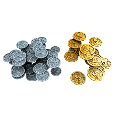 Nucleum: Metal Coins - Thirsty Meeples
