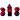 Shiny Dice Set: Plated Matte Red (PRE-ORDER) - Thirsty Meeples