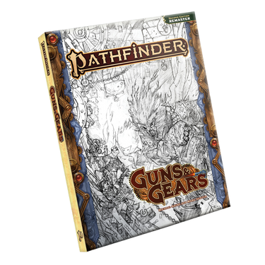 Pathfinder RPG: Guns & Gears Sketch Cover - Thirsty Meeples