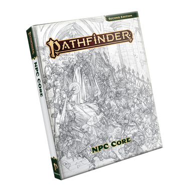 Pathfinder RPG: NPC Core Sketch Cover - Thirsty Meeples