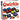 Colorful Qwirkle abstract game pieces arranged in a grid, featuring wooden tiles with various shapes and colors by MindWare.