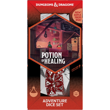 Dungeons & Dragons Adventure Dice Set - Potion of Healing box front