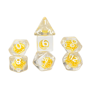 Fruit Slice Dice Set: Lemon (PRE-ORDER) - Thirsty Meeples