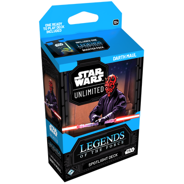 Darth Maul trading card from Star Wars: Unlimited Legends of the Force Spotlight Deck by Fantasy Flight Games.