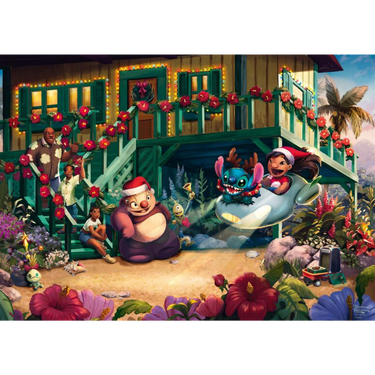 Thomas Kinkade: Lilo and Stitch - Aloha Christmas (PRE-ORDER) - Thirsty Meeples
