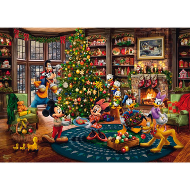 Thomas Kinkade: Mickey and Minnie - Trimming the Tree (PRE-ORDER) - Thirsty Meeples