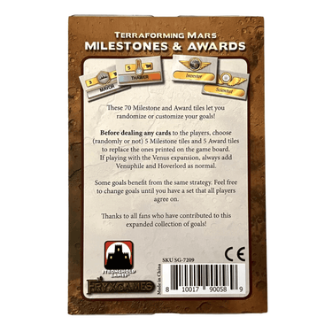 Terraforming Mars: Milestones and Awards - Thirsty Meeples