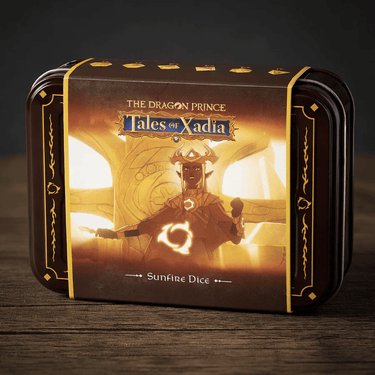 The Dragon Prince RPG: Tales of Xadia Premium Dice (Sunfire) - Thirsty Meeples