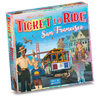 Ticket to Ride San Francisco family game box by Days of Wonder, featuring colorful map and game pieces for strategic gameplay.