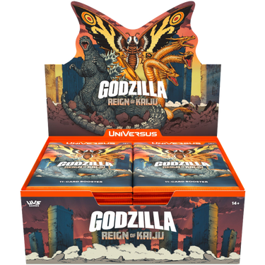 UniVersus CCG: Godzilla - Reign of Kaiju Booster Box (24 Packs) (PRE-ORDER) - Thirsty Meeples