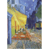 Piatnik adult puzzle featuring Van Gogh's Café Terrace at Night, colorful jigsaw puzzle depicting a vibrant night scene.