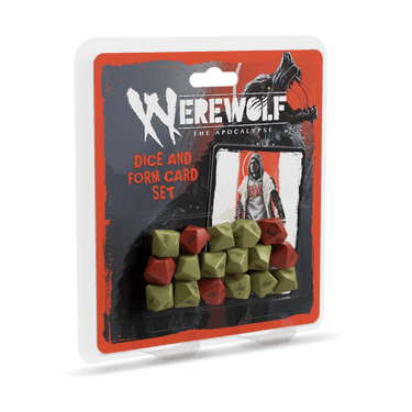 Werewolf: The Apocalypse RPG - Dice and Form Card Set - Thirsty Meeples