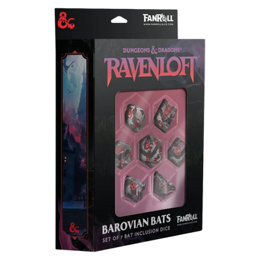 FanRoll D&D Ravenloft Inclusion Dice Set - Bats
